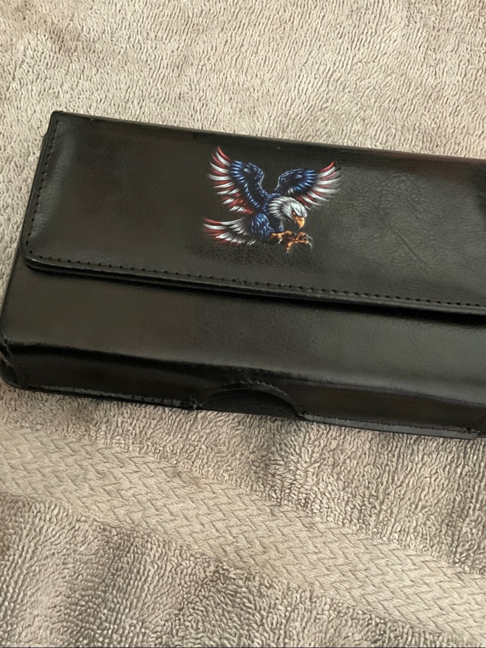 Brand new Black Eagle Graphic Wallet Phone Case - Leather Folio